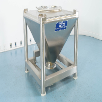 Totes Bulk Handling 400 Liter Stainless Steel Tote image 1